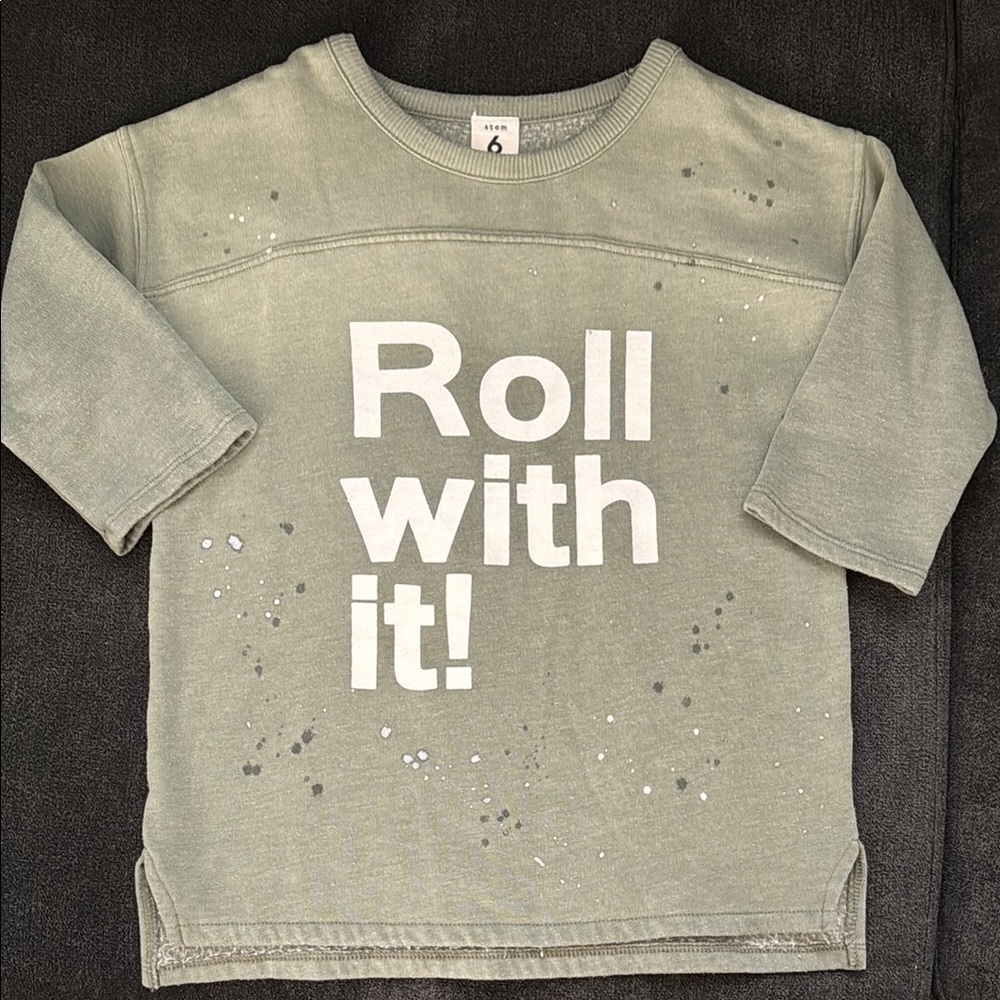 Stem 3/4 sleeve sweatshirt